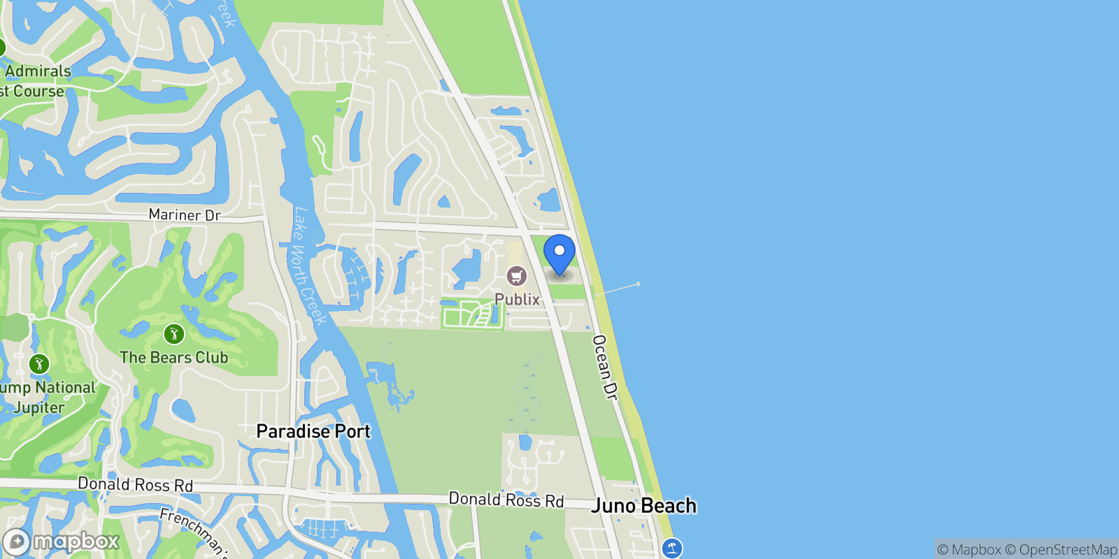 Map showing 4161 S Us Highway 1 Unit# G3, Jupiter, FL 33477, Jupiter, Florida, United States.