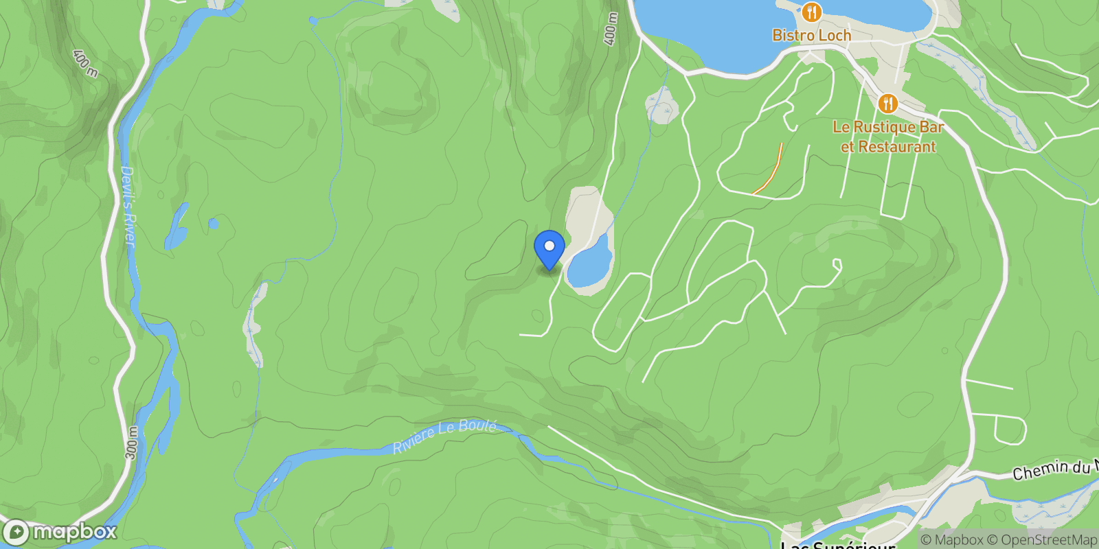 Map showing 271 Ch. du Lac-aux-Ours, Lac-Supérieur, Quebec, Canada.