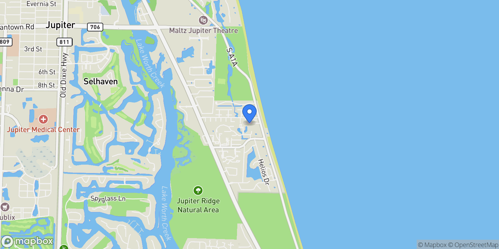 Map showing 112 Tim Mara Drive , Jupiter, FL 33477, Jupiter, Florida, United States.