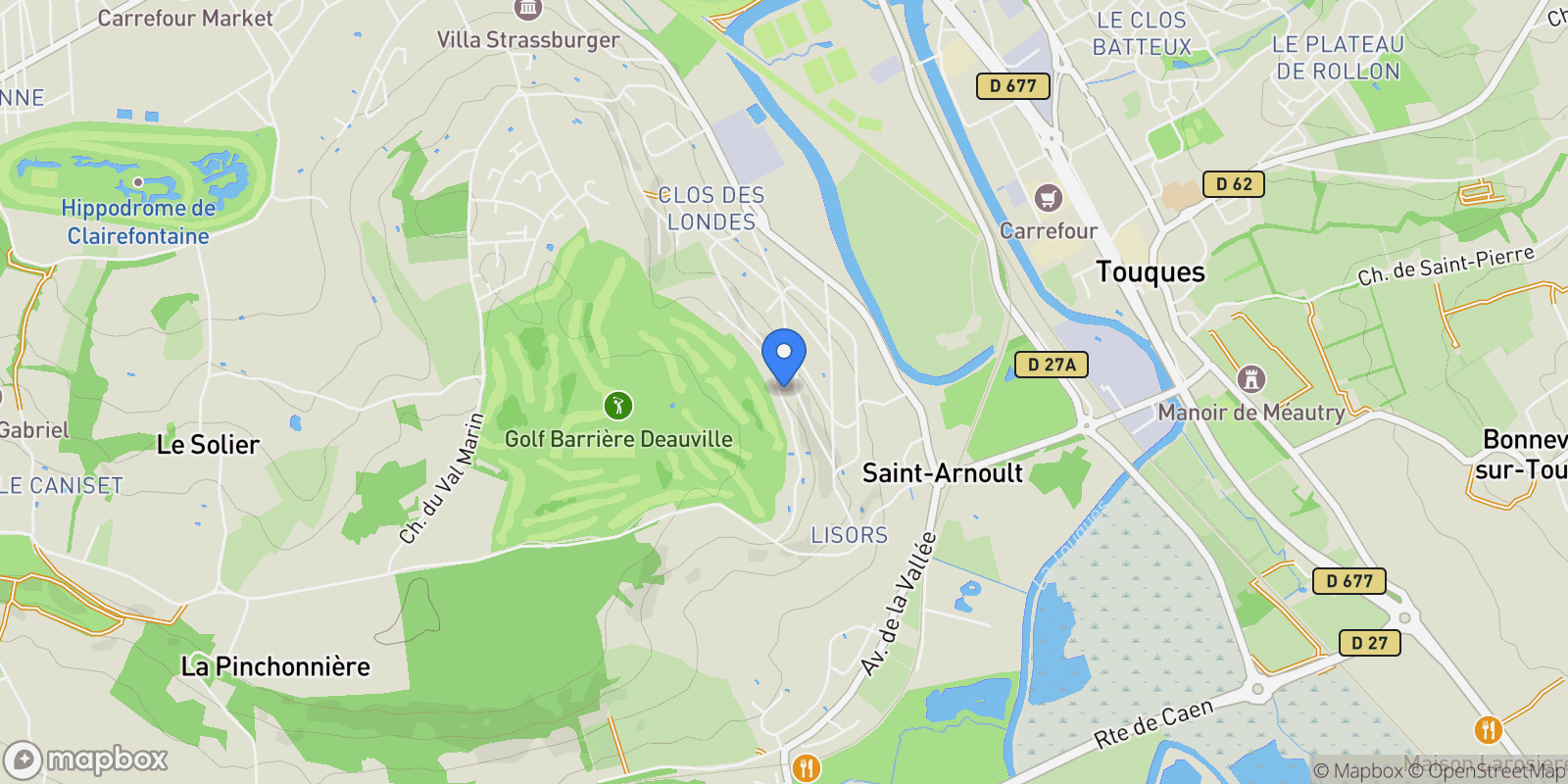 Map showing Saint-Arnoult, Normandy, France.