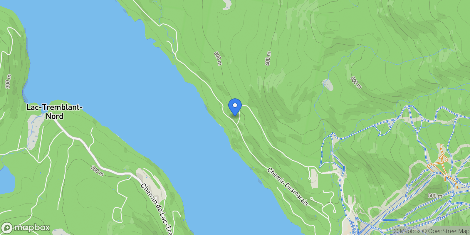 Map showing Ch. Desmarais, Mont-Tremblant, Quebec, Canada.