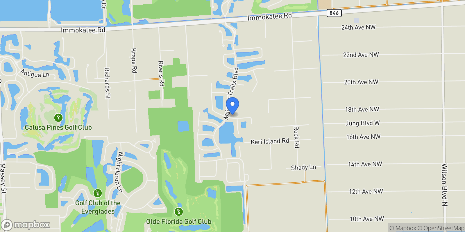 Map showing 12005 Azalea WAY, Naples, FL, 34120, USA, Naples, Florida, United States.