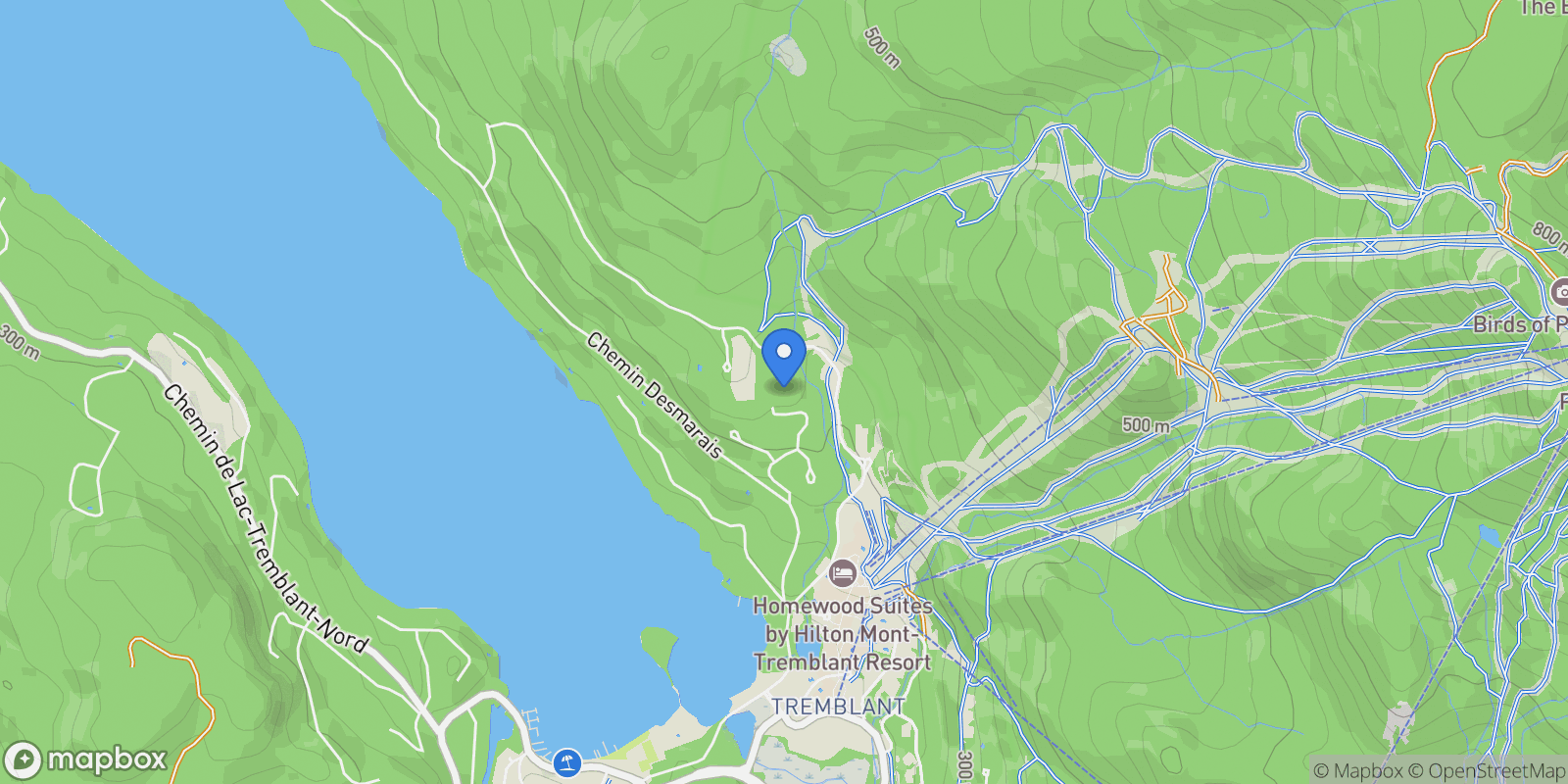 Map showing 617 Ch. des Skieurs, Mont-Tremblant, Quebec, Canada.