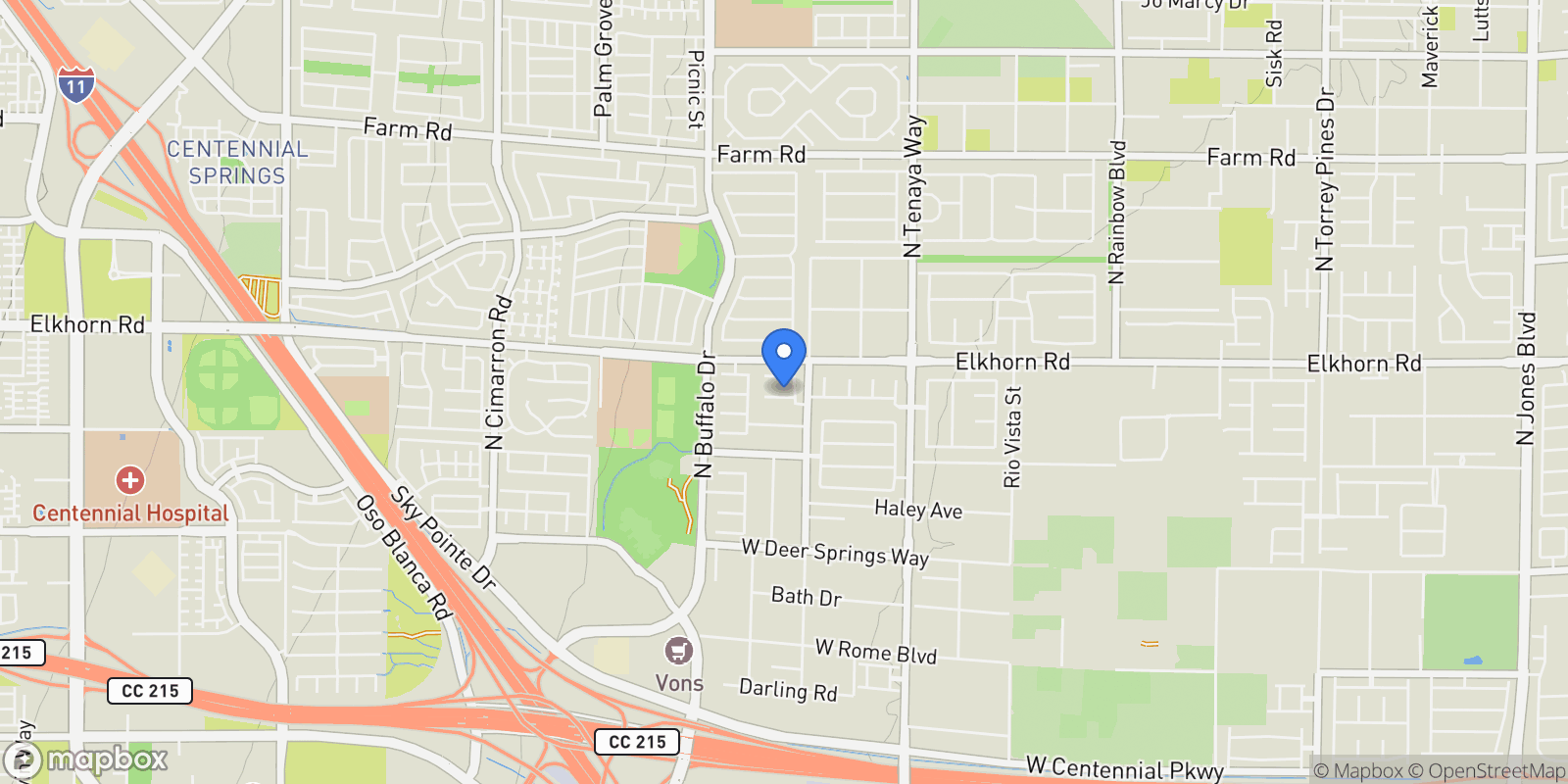 Map showing 7414 Page Ranch Court, Las Vegas, Nevada, United States.