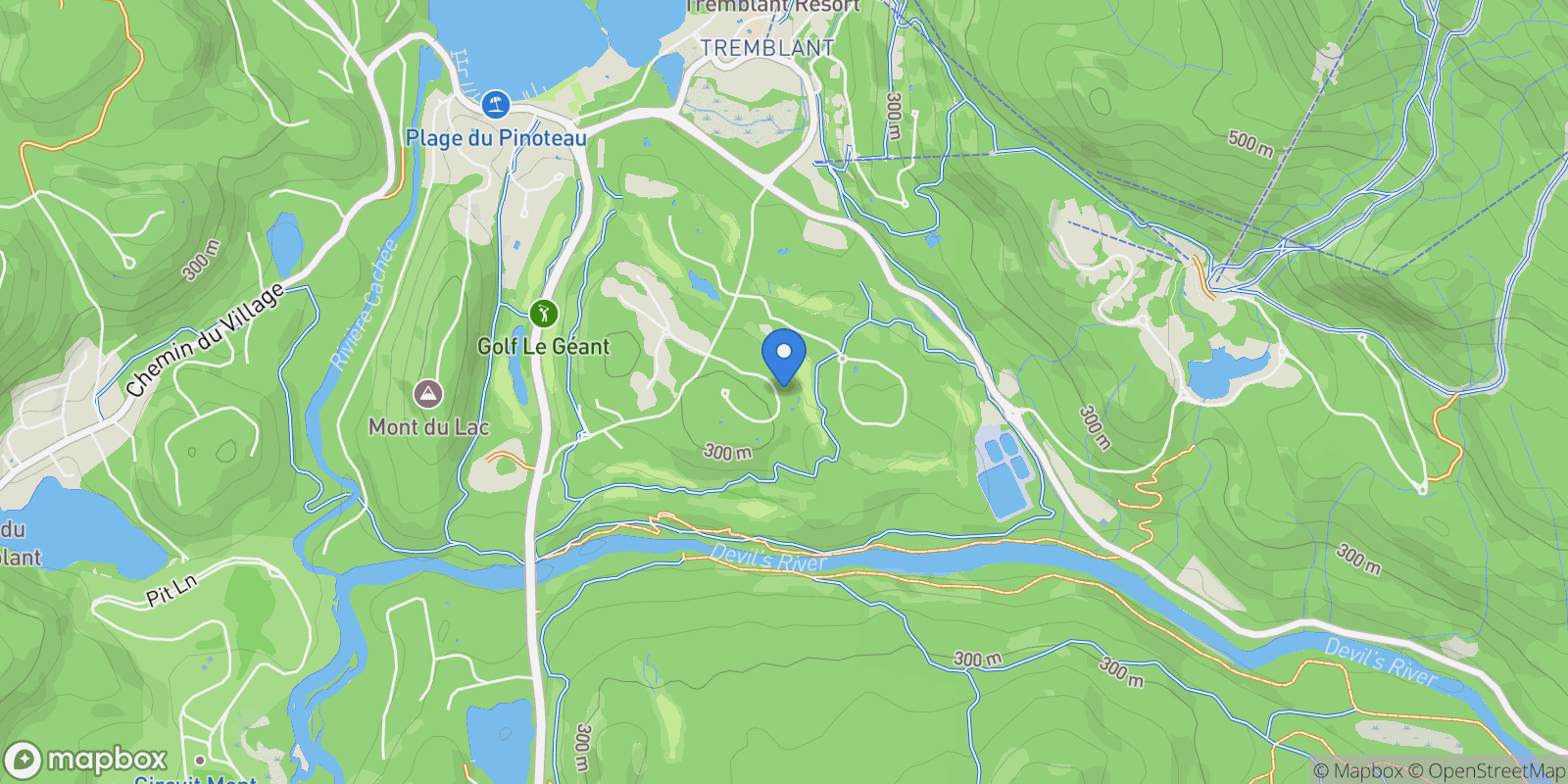 Map showing Ch. de la Réserve, Mont-Tremblant, Quebec, Canada.