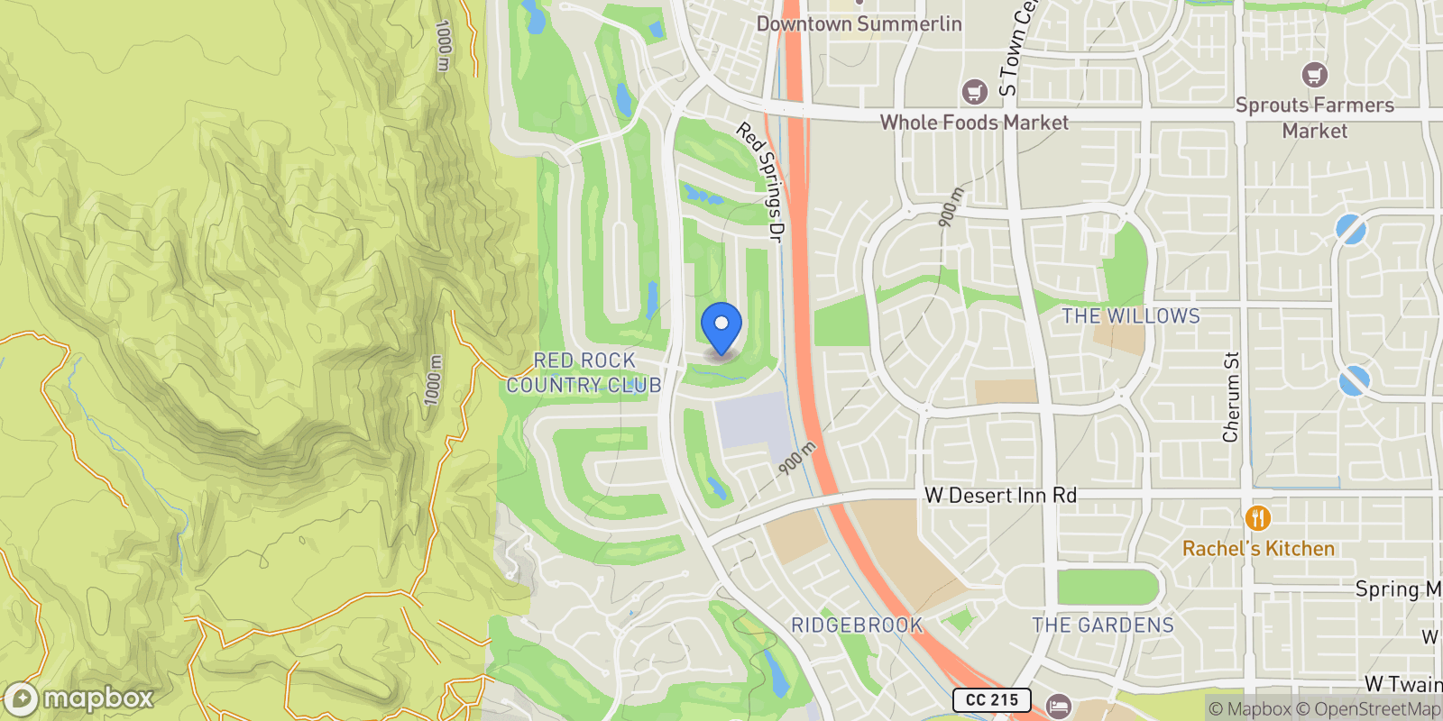 Map showing 3042 Soft Horizon Way, Las Vegas, Nevada, United States.