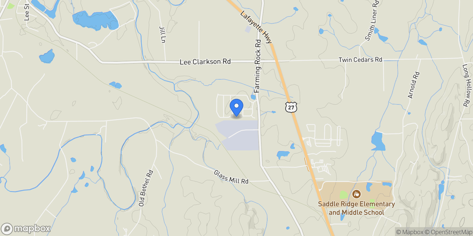 Map showing 269 Quartz Drive 21, Chickamauga, GA 30707, Chickamauga, Georgia, United States.