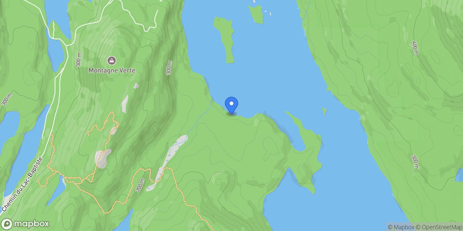 Map showing 4014 Rive du Lac-Tremblant, Mont-Tremblant, Quebec, Canada.