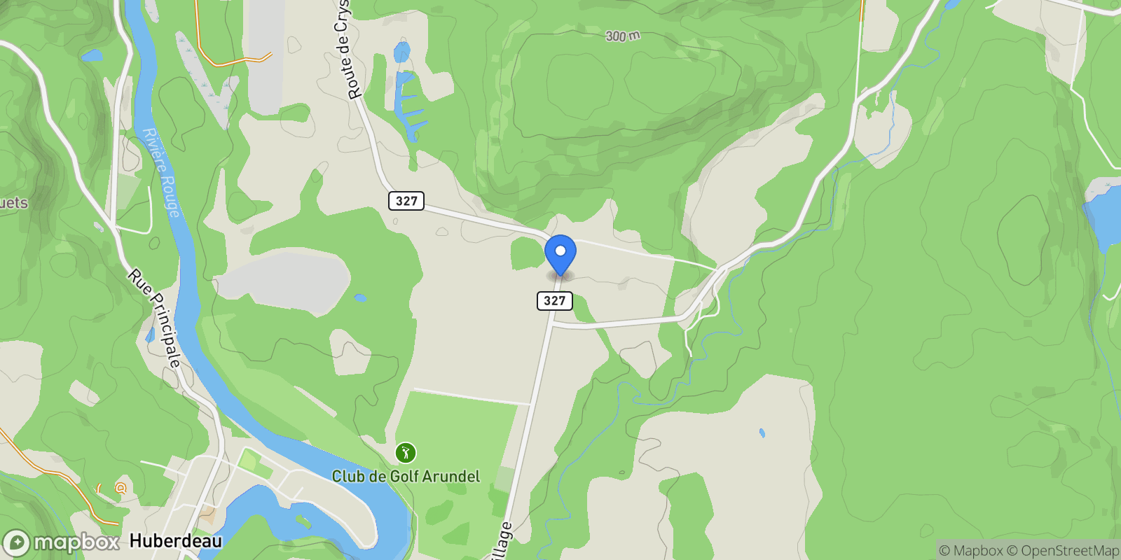 Map showing 145 Rue du Mont-Washington, Arundel, Quebec, Canada.