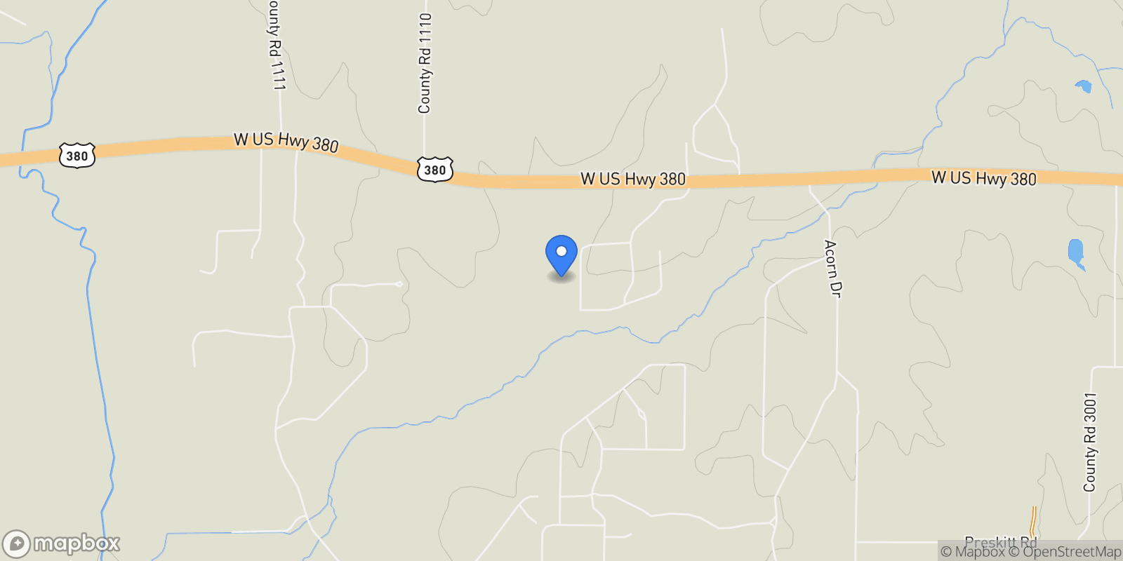 Map showing 258 W Ridge Street, Decatur, TX 76234, Decatur, Texas, United States.