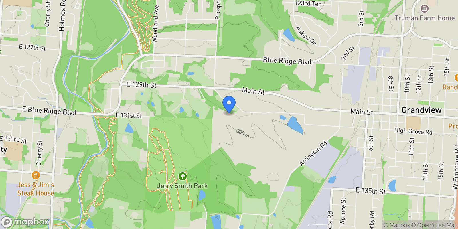 Map showing E 147th Street, Grandview, MO 64030, Grandview, Missouri, United States.