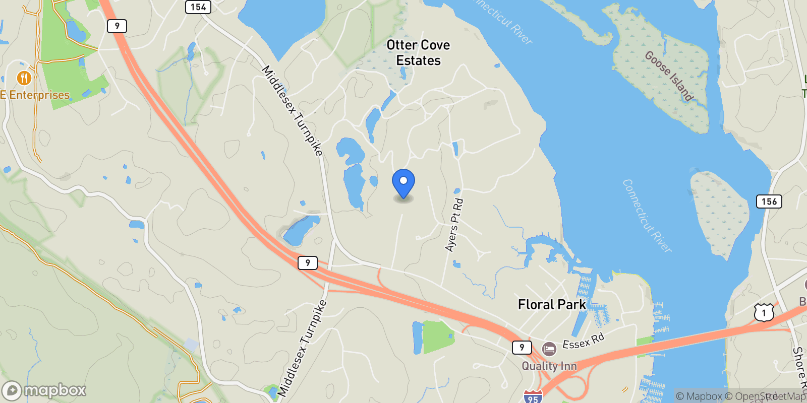 Map showing 11 Trolley Crossing, Old Saybrook, CT, 06475, USA, Old Saybrook, Connecticut, United States.