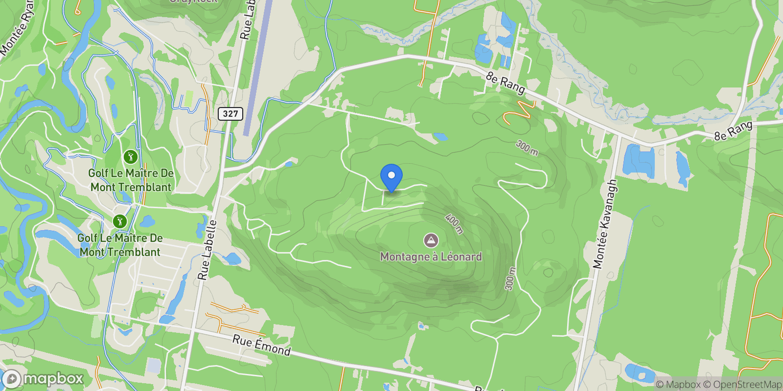 Map showing 533 Ch. du Mont-du-Daim, Mont-Tremblant, Quebec, Canada.