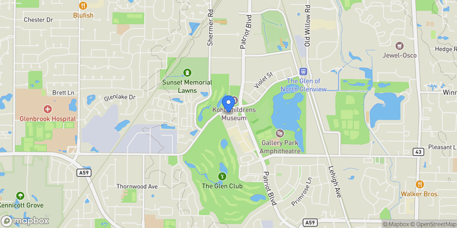 Map showing 1891 Admiral Court #79, Glenview, Illinois, United States.