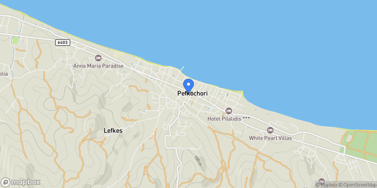 Map showing Pallini Municipal Unit, Macedonia and Thrace, Greece.
