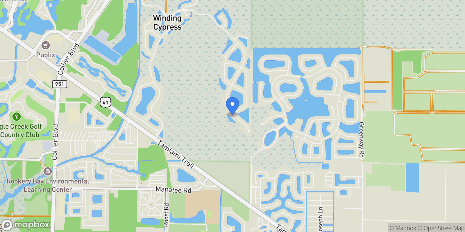 Map showing 7716 Winding Cypress DR, Naples, FL, 34114, USA, Naples, Florida, United States.