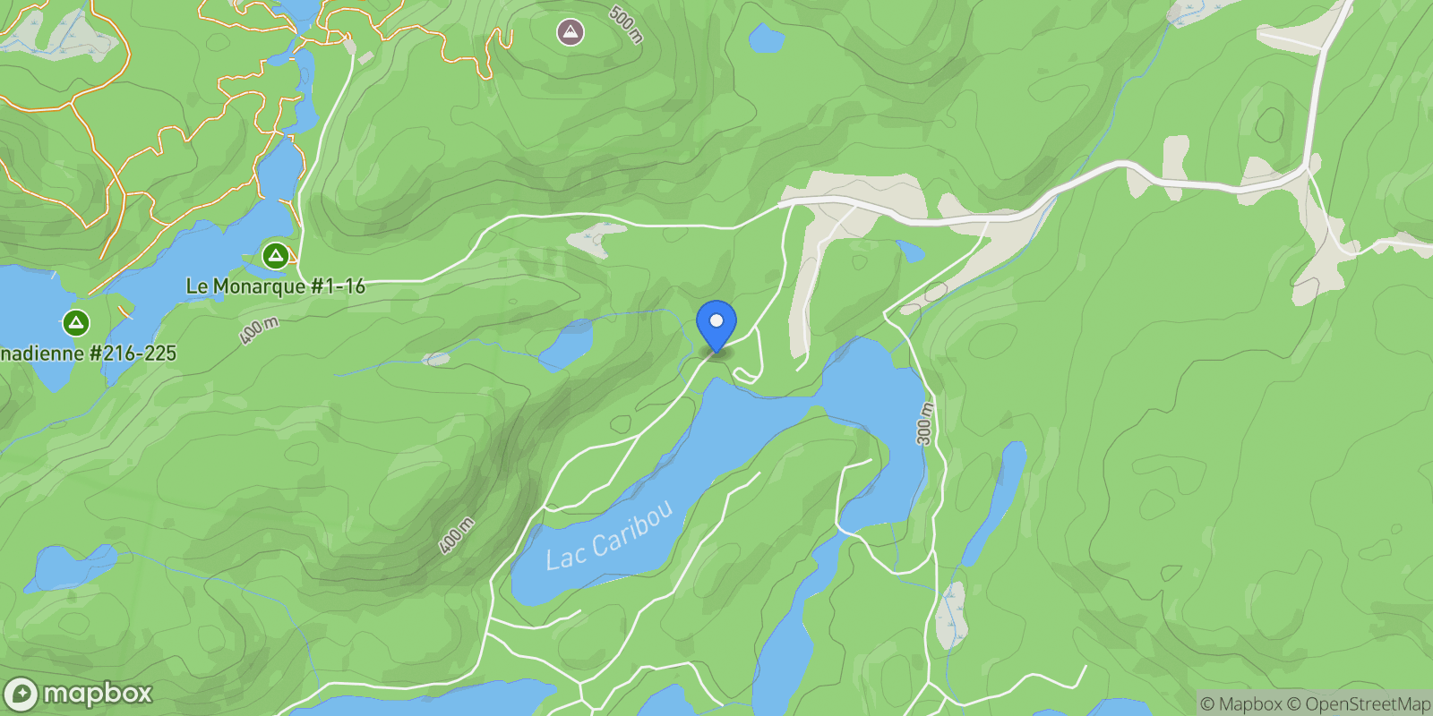 Map showing 3885 Ch. Desjardins, Saint-Faustin-Lac-Carré, Quebec, Canada.