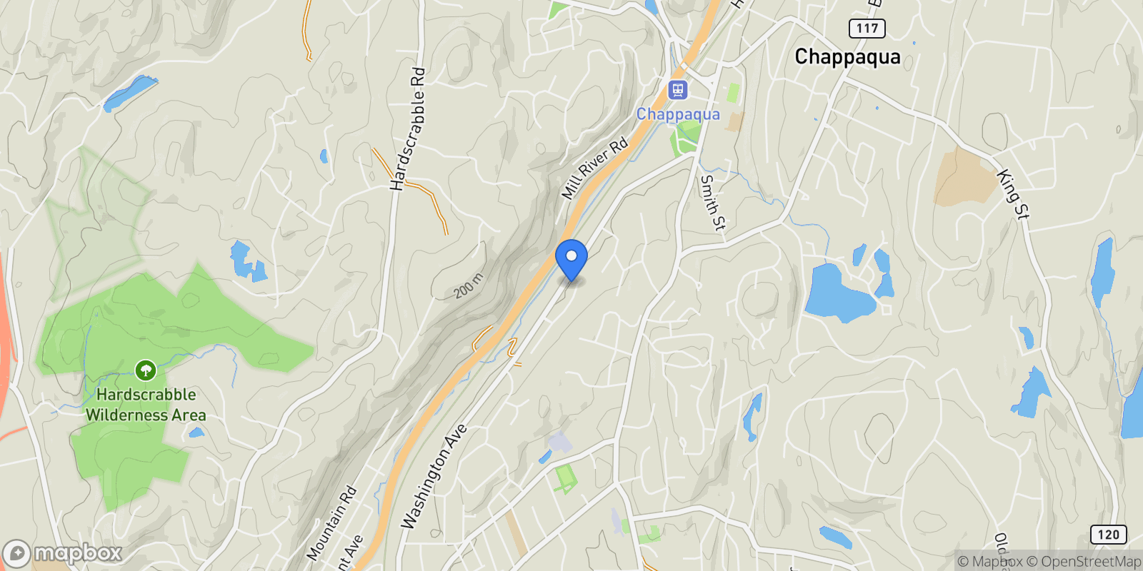 Map showing 54 Dennis Lane, Pleasantville, NY, 10570, USA, Pleasantville, New York, United States.