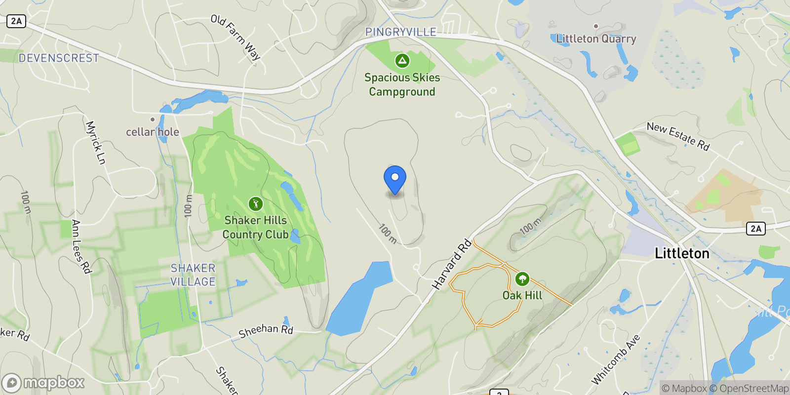 Map showing 17 Chestnut Lane, Littleton, MA, 01460, USA, Littleton, Massachusetts, United States.