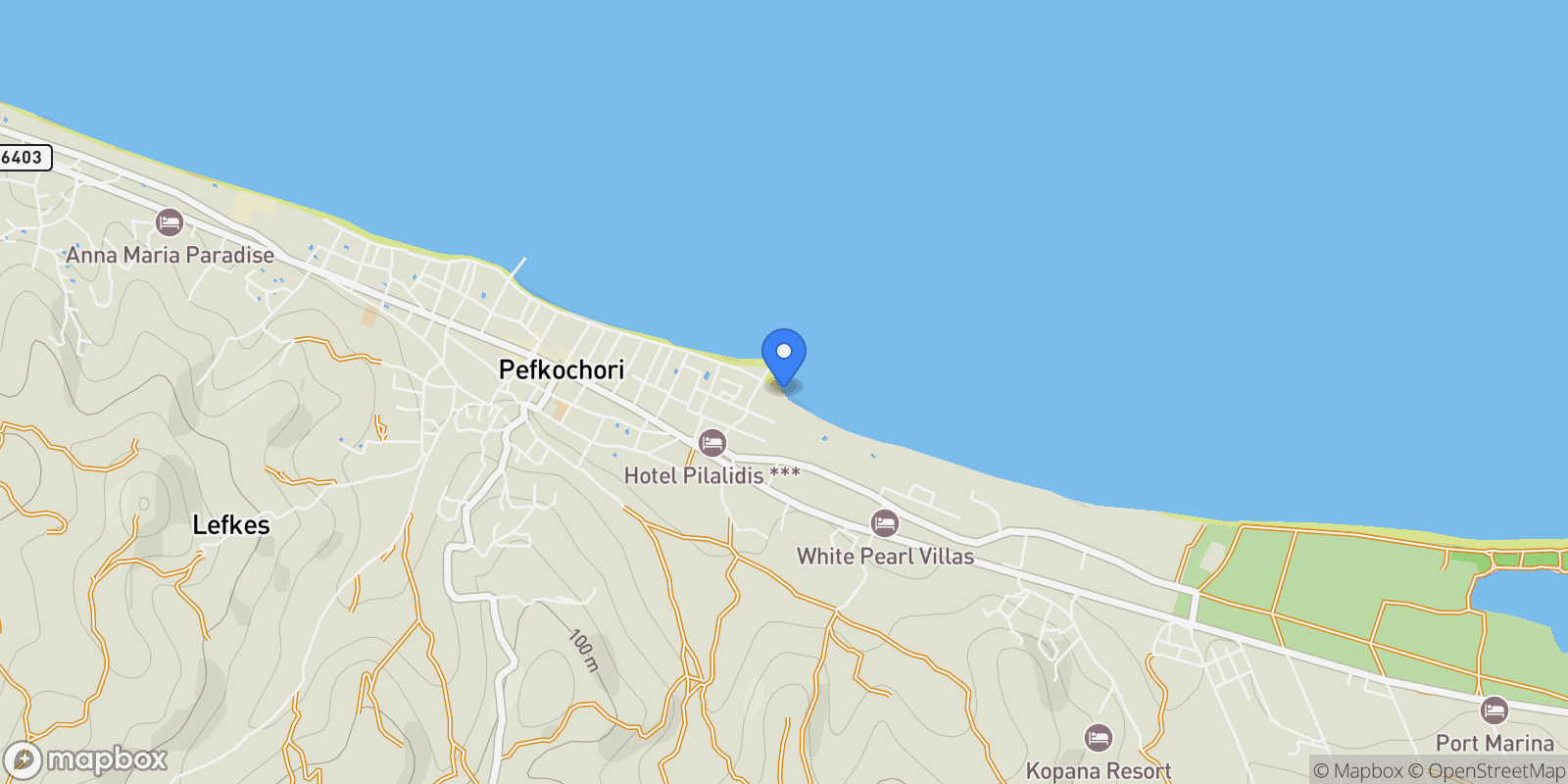 Map showing Pallini Municipal Unit, Macedonia and Thrace, Greece.