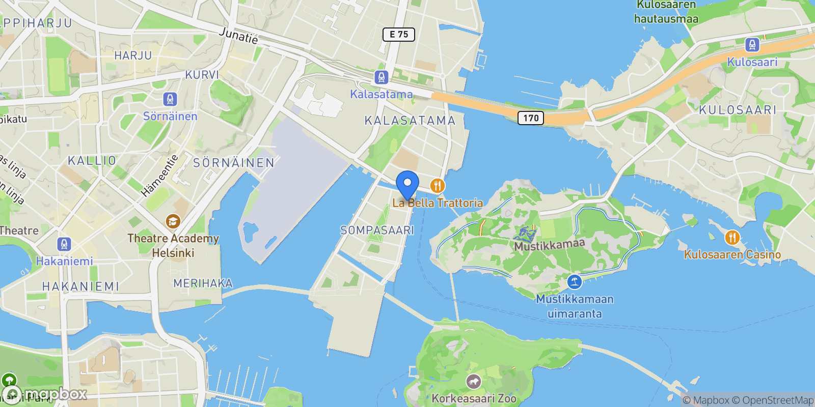Map showing Aallonhalkoja 3, Helsinki, Uusimaa, Finland.