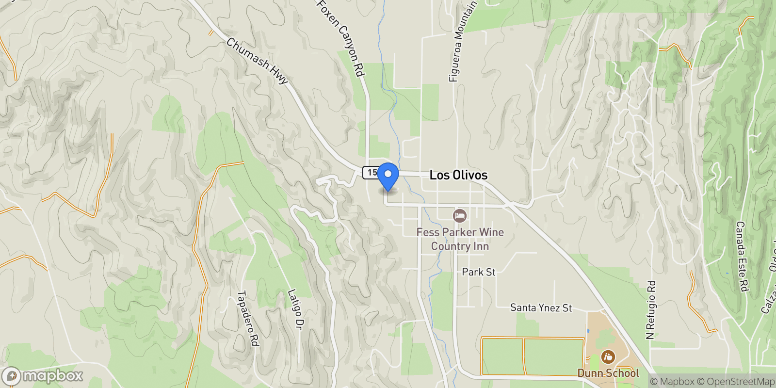 Map showing 2946 Steele Street, Solvang, California, United States.