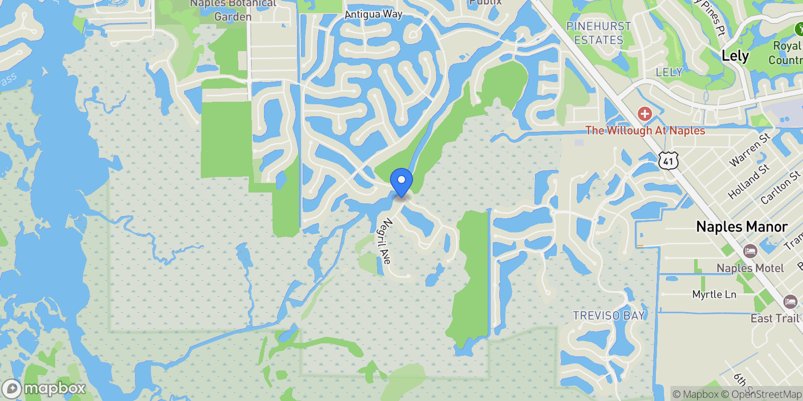 Map showing 6245 Negril Isle DR, Naples, FL, 34113, USA, Naples, Florida, United States.