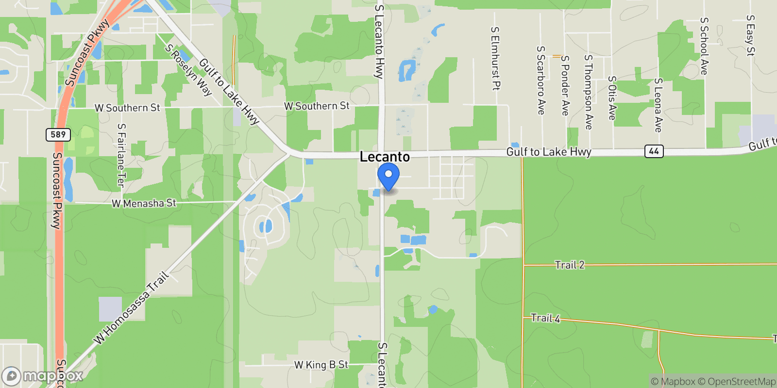 Map showing 3228 & 3164 W Laurel Street, Lecanto, FL 34461, Lecanto, Florida, United States.