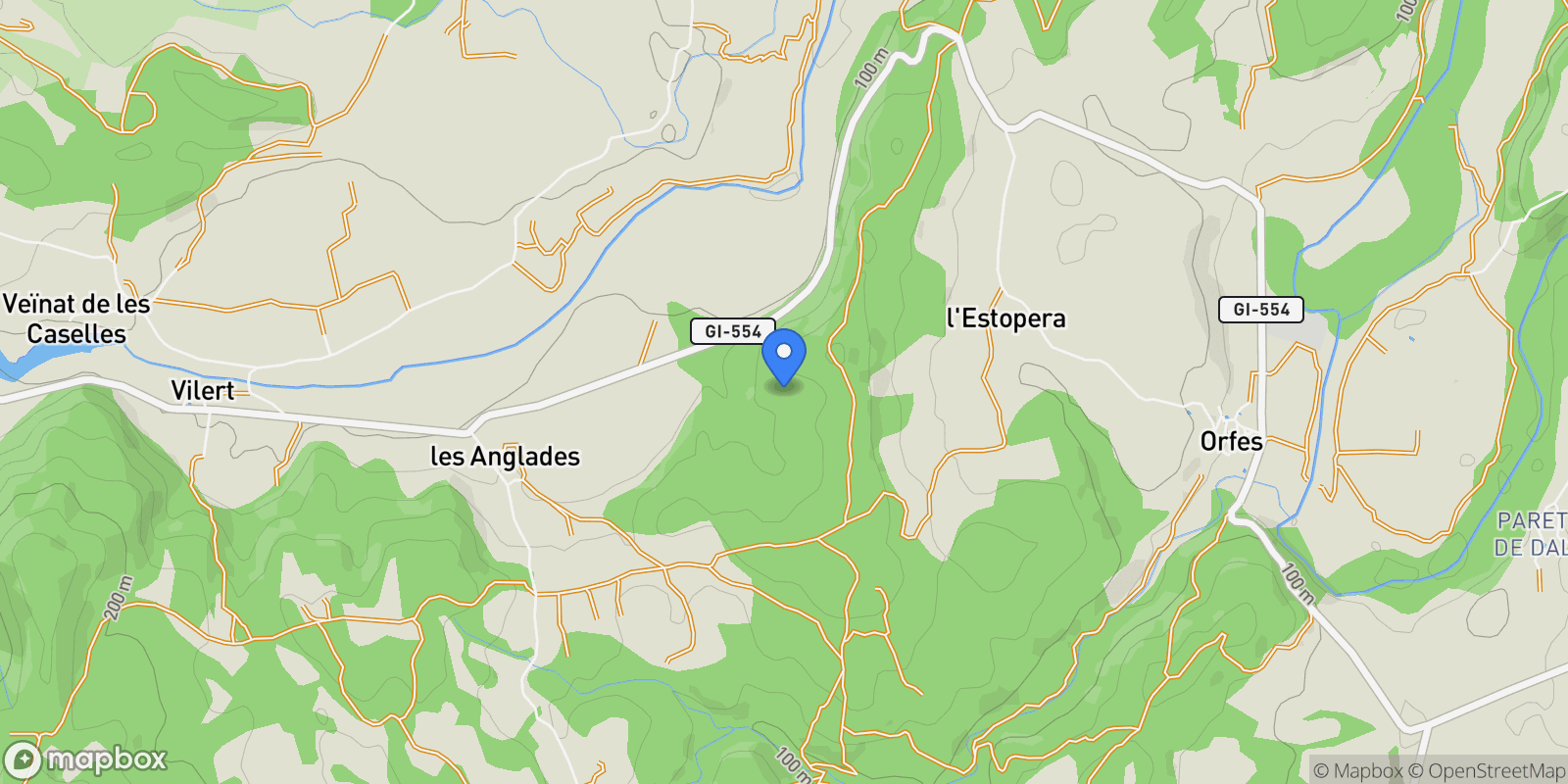 Map showing Esponellà, Esponella, GIRONA, Esponella, Esponella, Catalonia, Spain.
