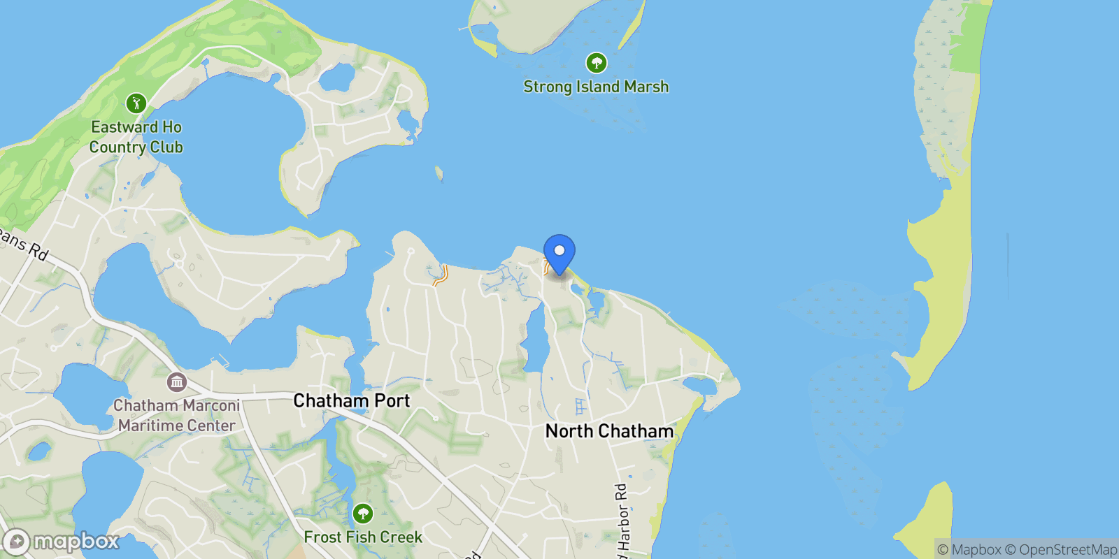 Map showing 238 Cranberry Lane, Chatham, MA, 02650, USA, Chatham, Massachusetts, United States.