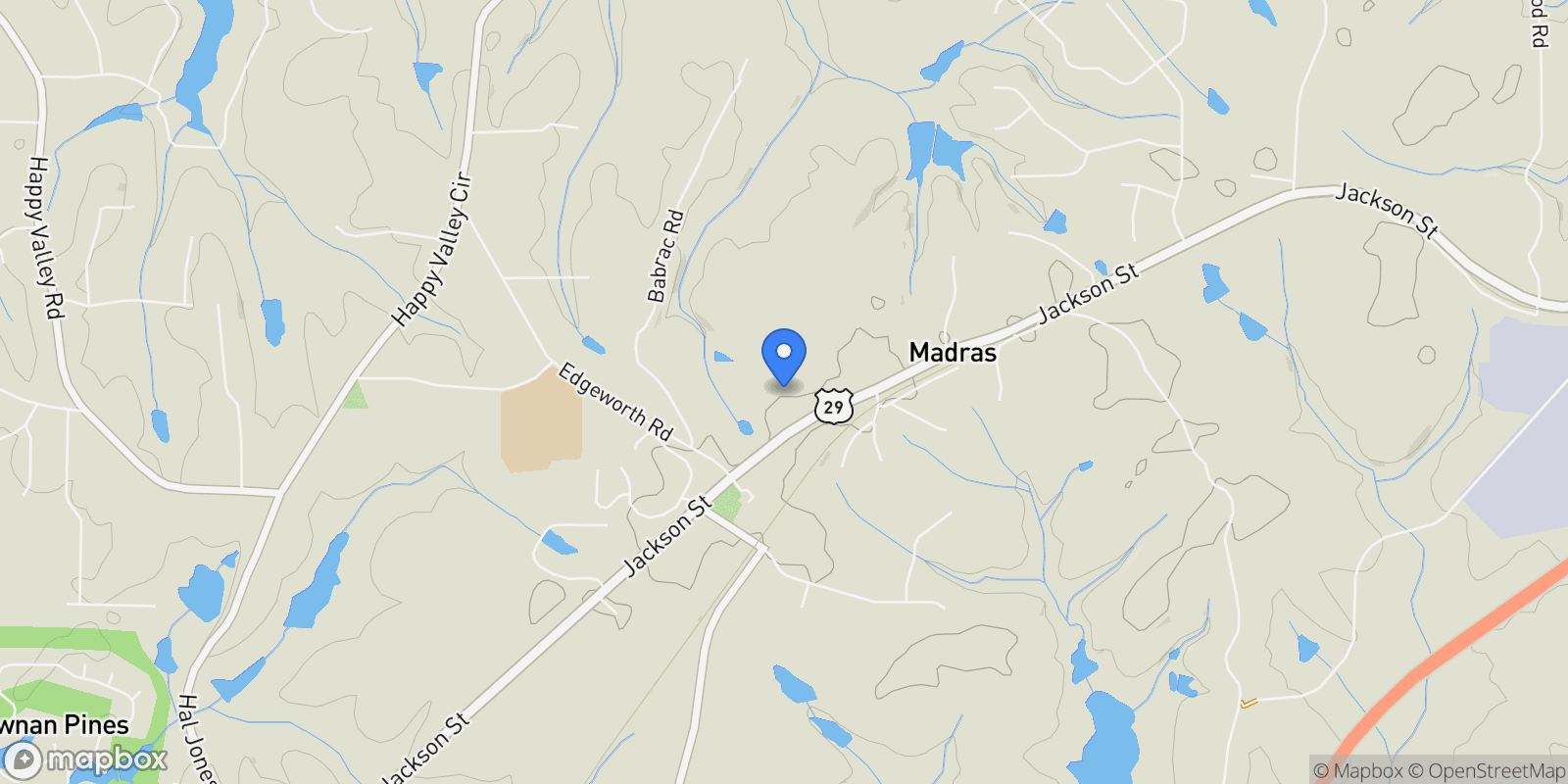 Map showing Newnan, Georgia, United States.