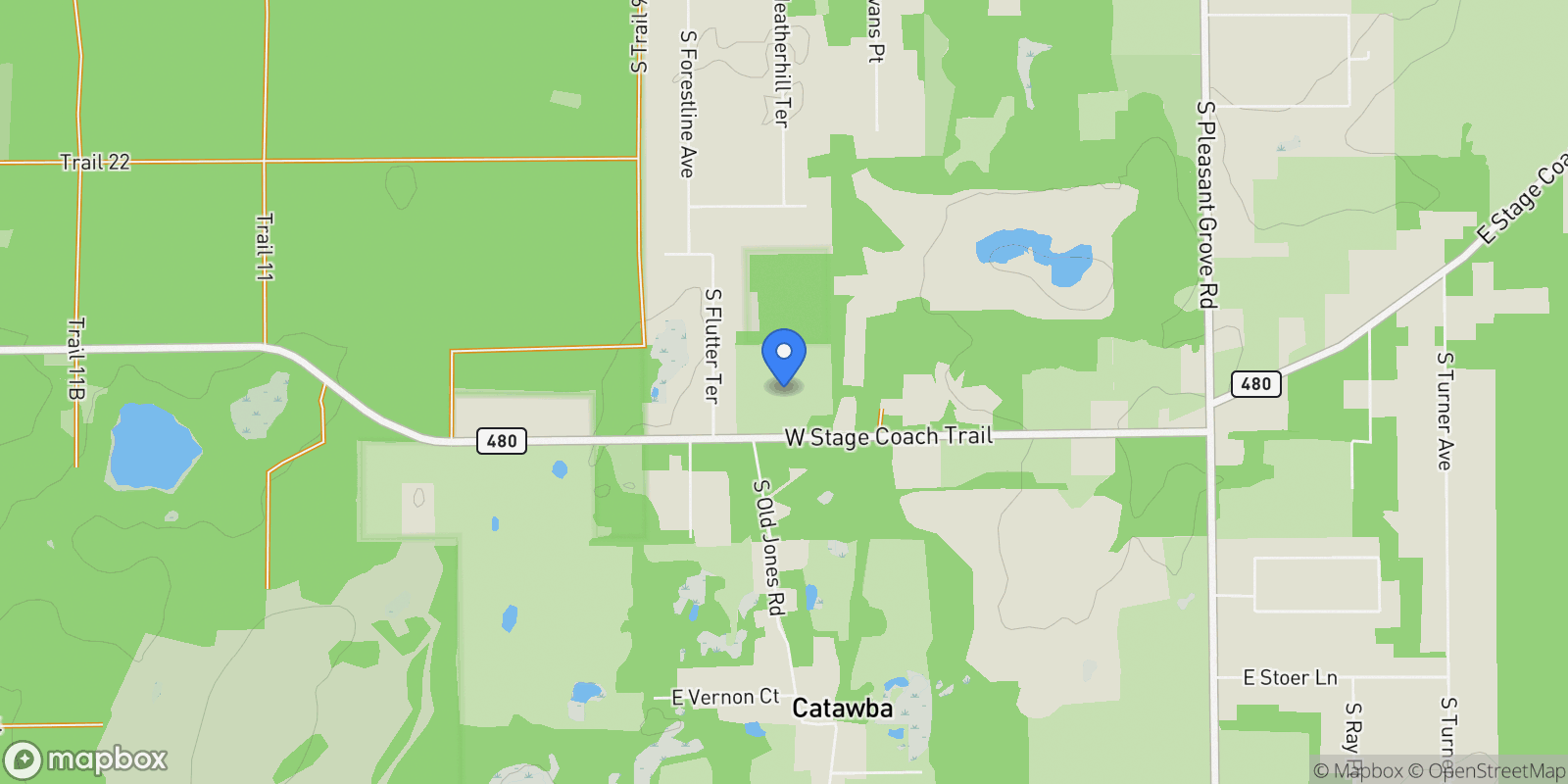 Map showing 3261 E Stage Coach Trail, Inverness, FL 34452, Inverness, Florida, United States.
