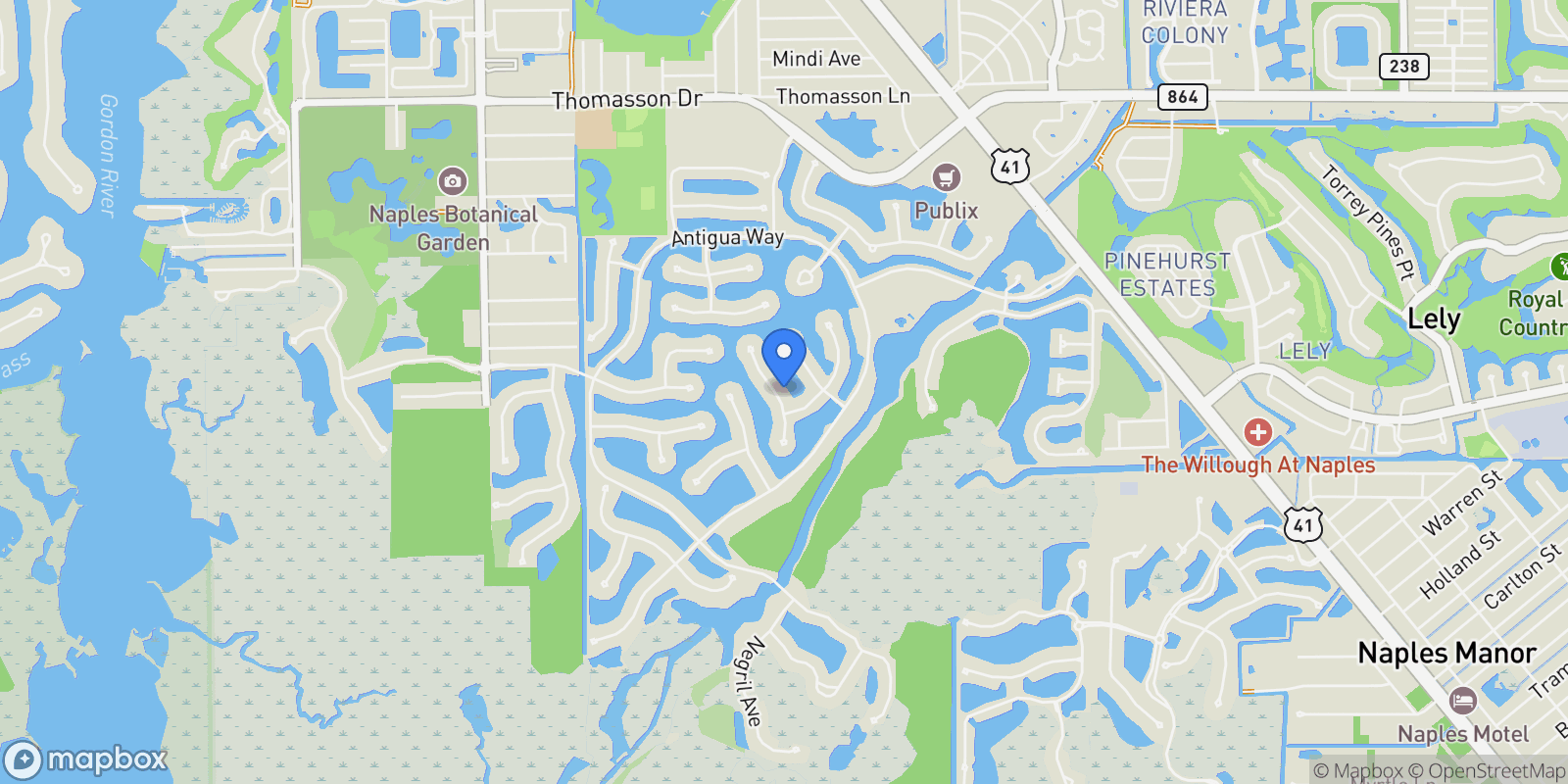 Map showing 6348 Lyford Isle DR, Naples, FL, 34113, USA, Naples, Florida, United States.