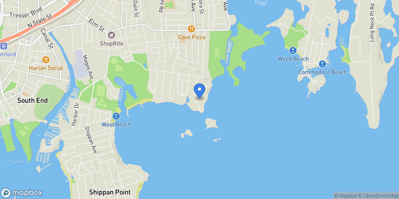 Map showing 86 Wallacks Drive, Stamford, CT, 06902, USA, Stamford, Connecticut, United States.
