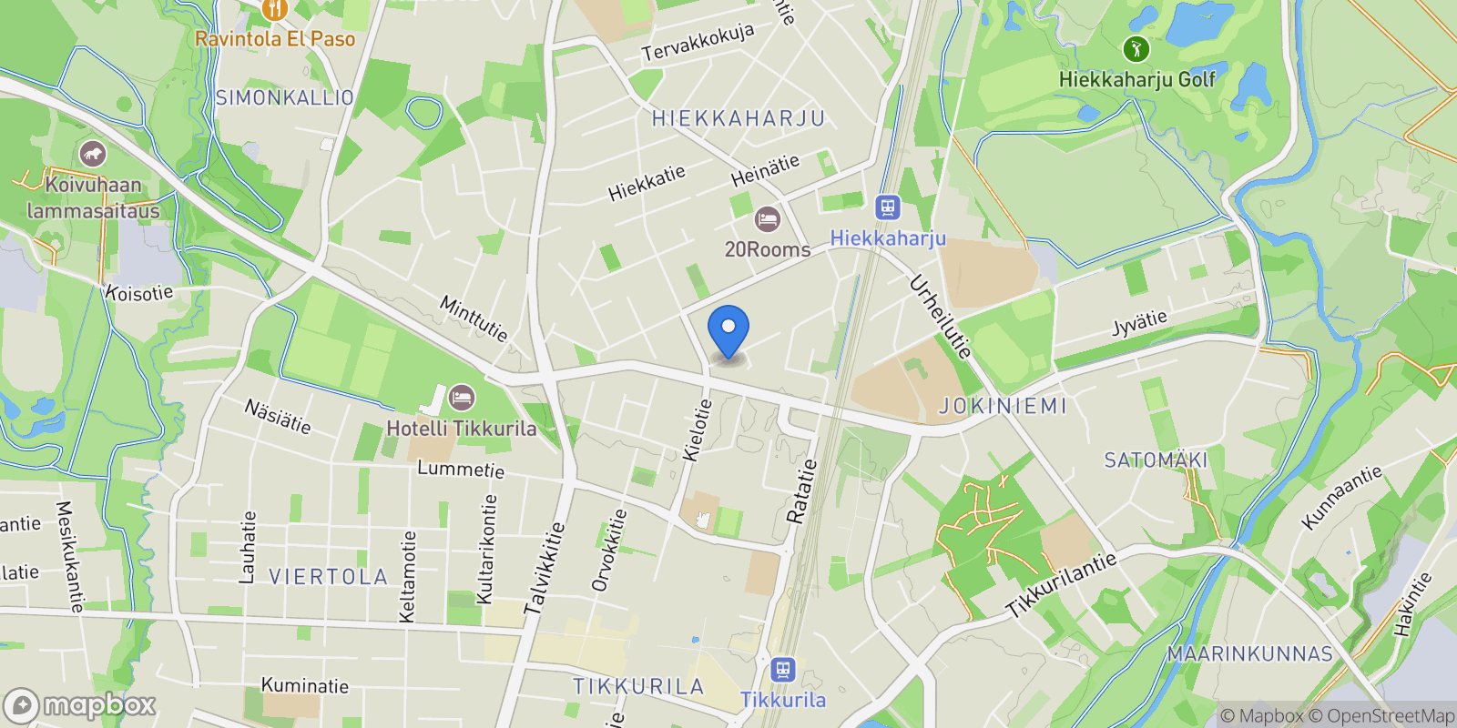 Map showing Suopursuntie 12, Vantaa, Finland.