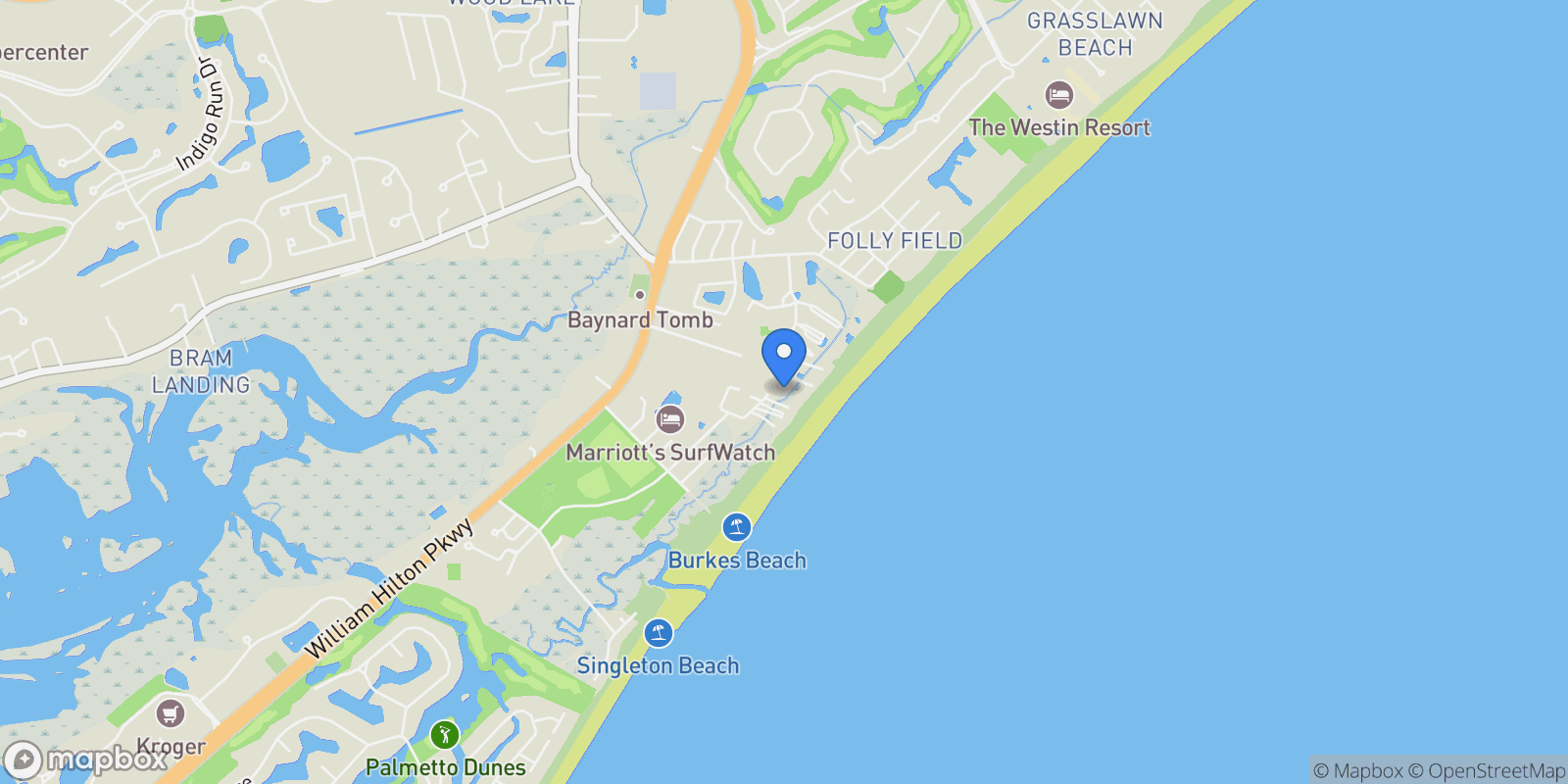 Map showing 3 Stella Del Mare Manor, Hilton Head Island, SC, 29928, USA, Hilton Head Island, South Carolina, United States.
