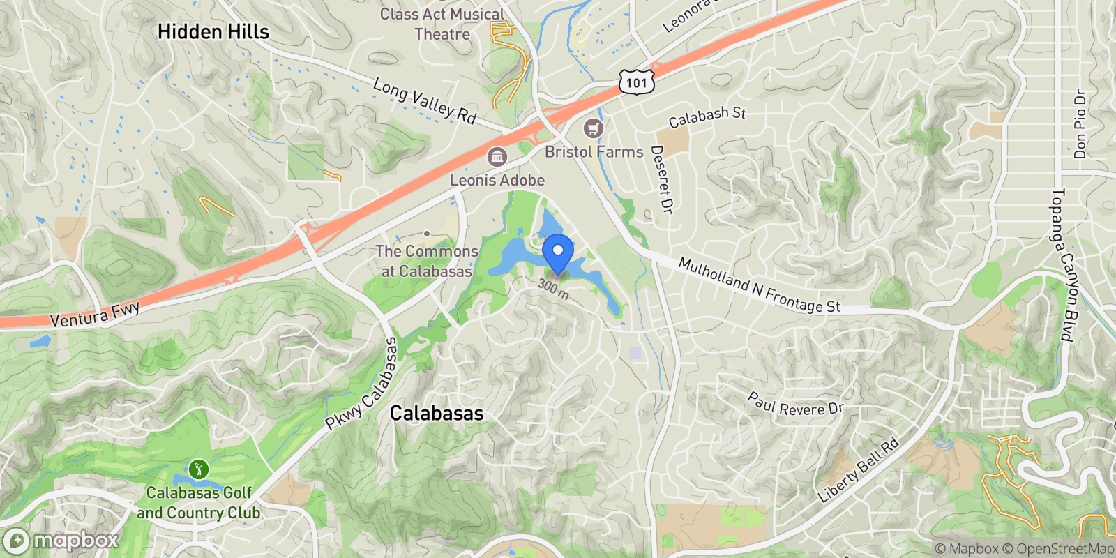 Map showing 4520 Park Cordero, Calabasas, CA, 91302, USA, Hidden Hills, California, United States.