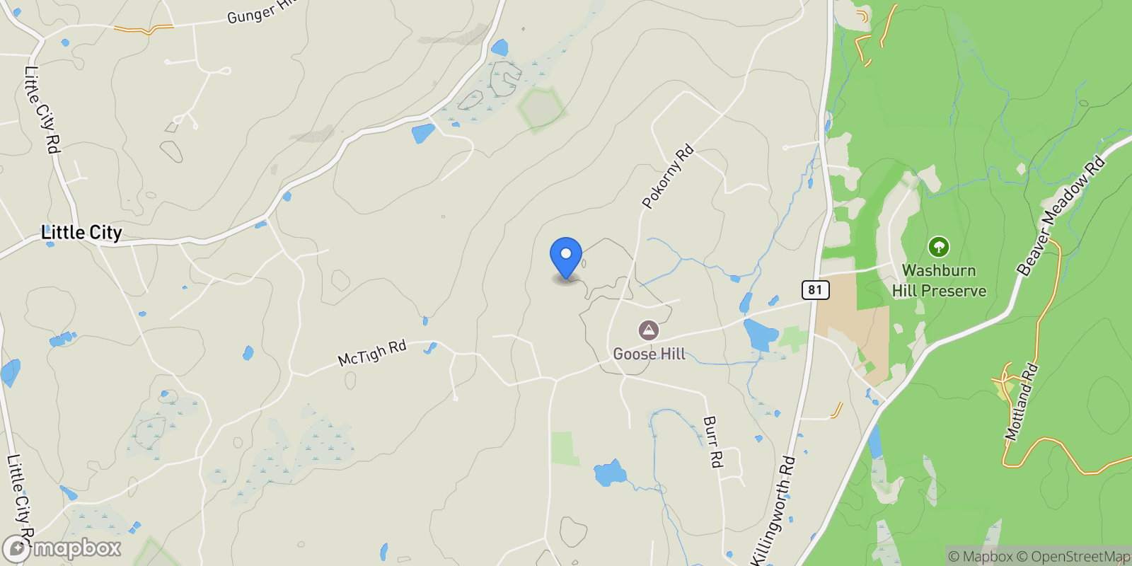 Map showing 279 Pokorny Road, Haddam, CT, 06441, USA, Haddam, Connecticut, United States.