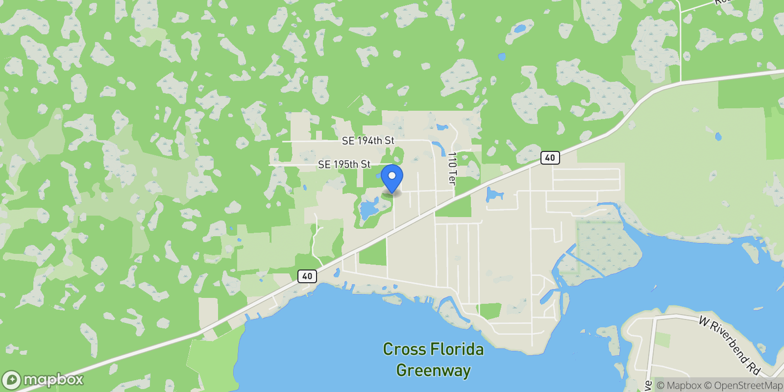 Map showing 11151 Highway 40 E, Inglis, FL 34449, Inglis, Florida, United States.