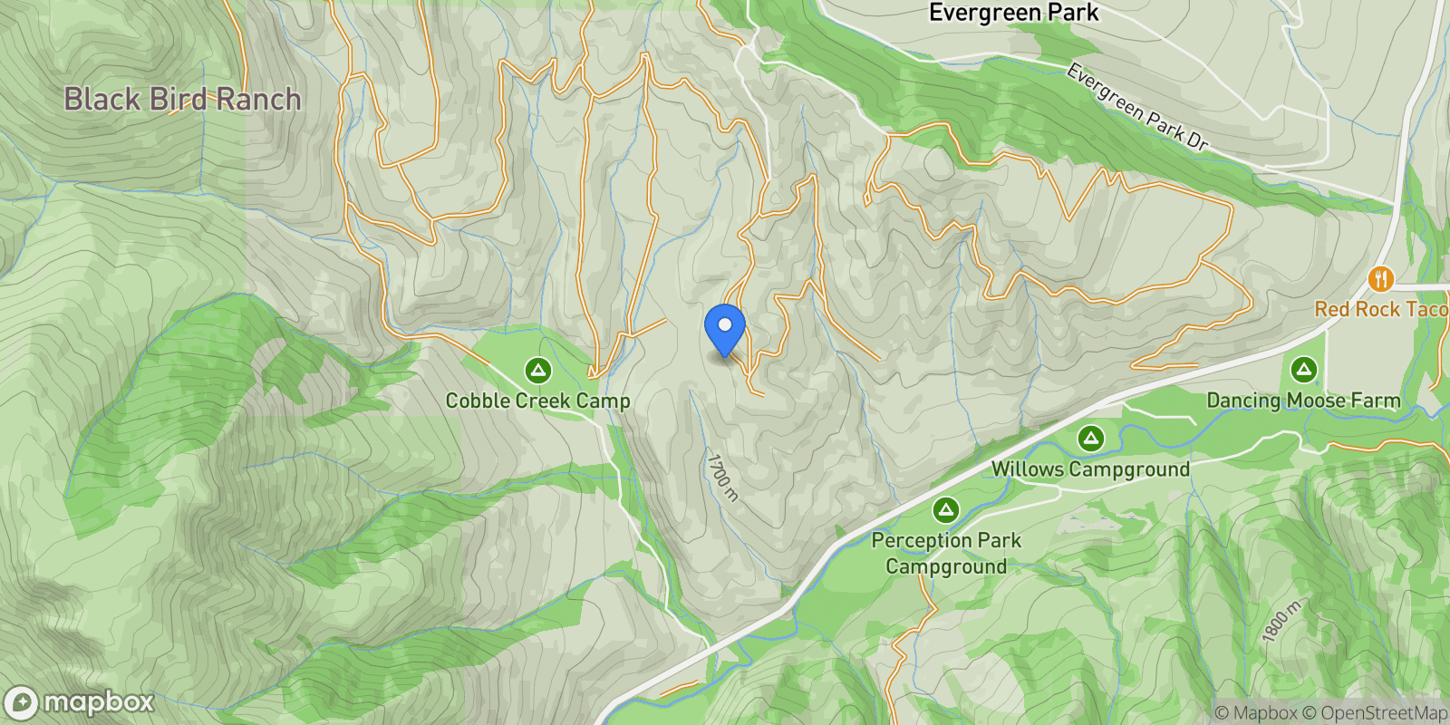Map showing 2013 N RIVER VIEW CIR, Huntsville, Utah, United States.