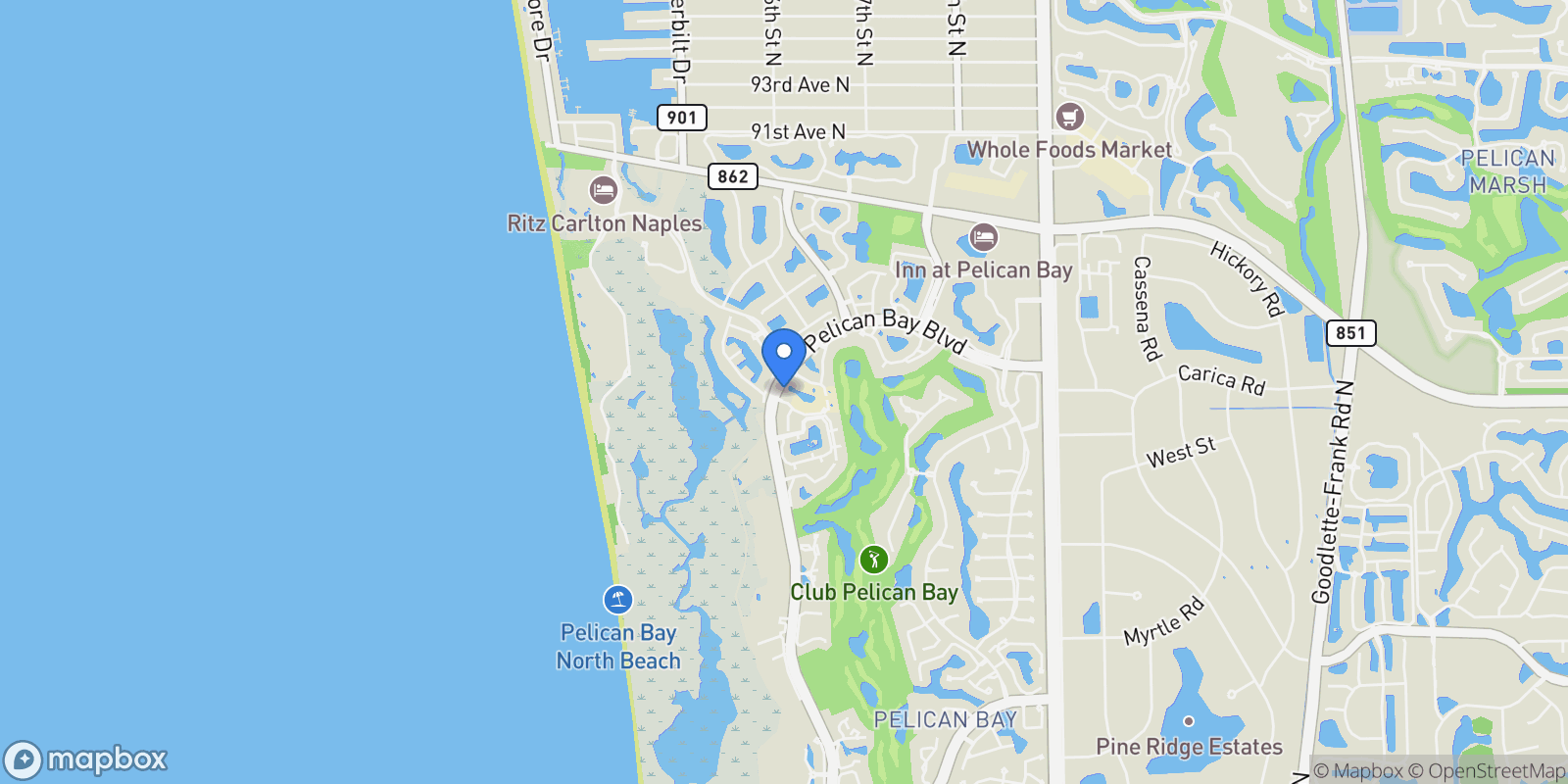 Map showing 7849 Cocobay Drive , 1, Naples, FL 34108, Naples, Florida, United States.