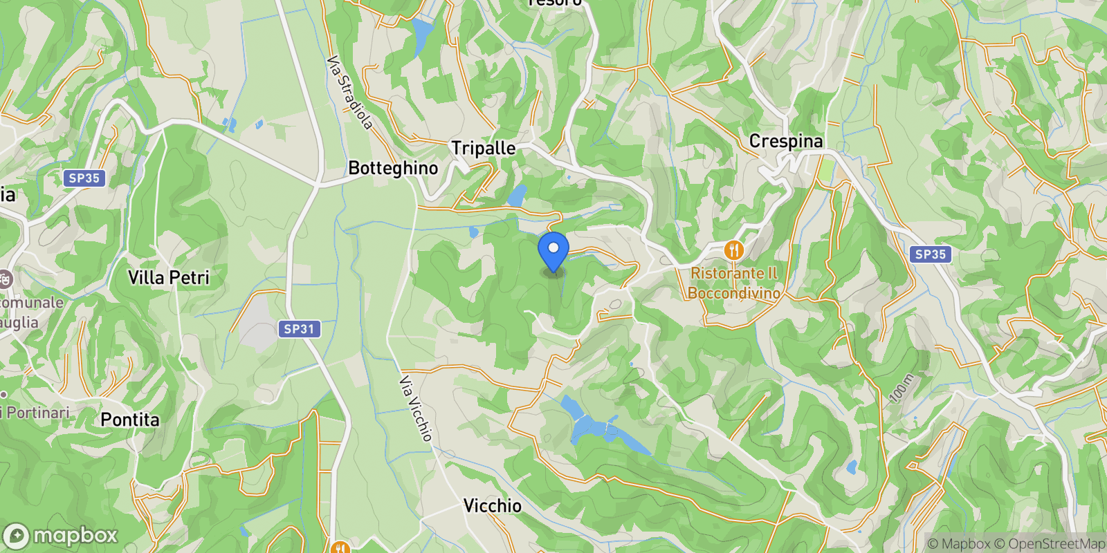 Map showing Via Bugallo, Toscana, Tuscany, Italy.