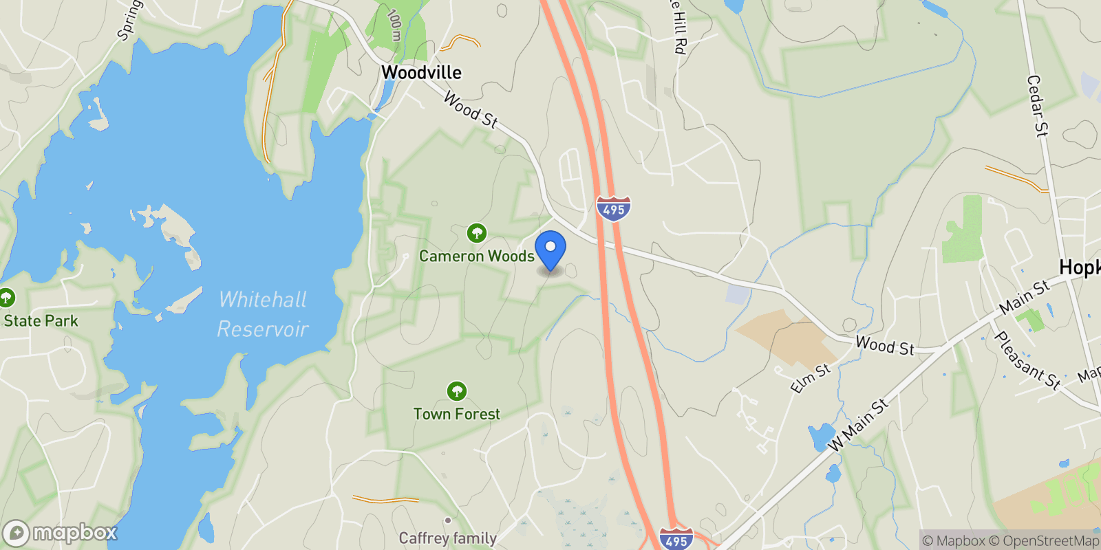 Map showing 9 Whisper Way, Hopkinton, MA, 01748, USA, Hopkinton, Massachusetts, United States.