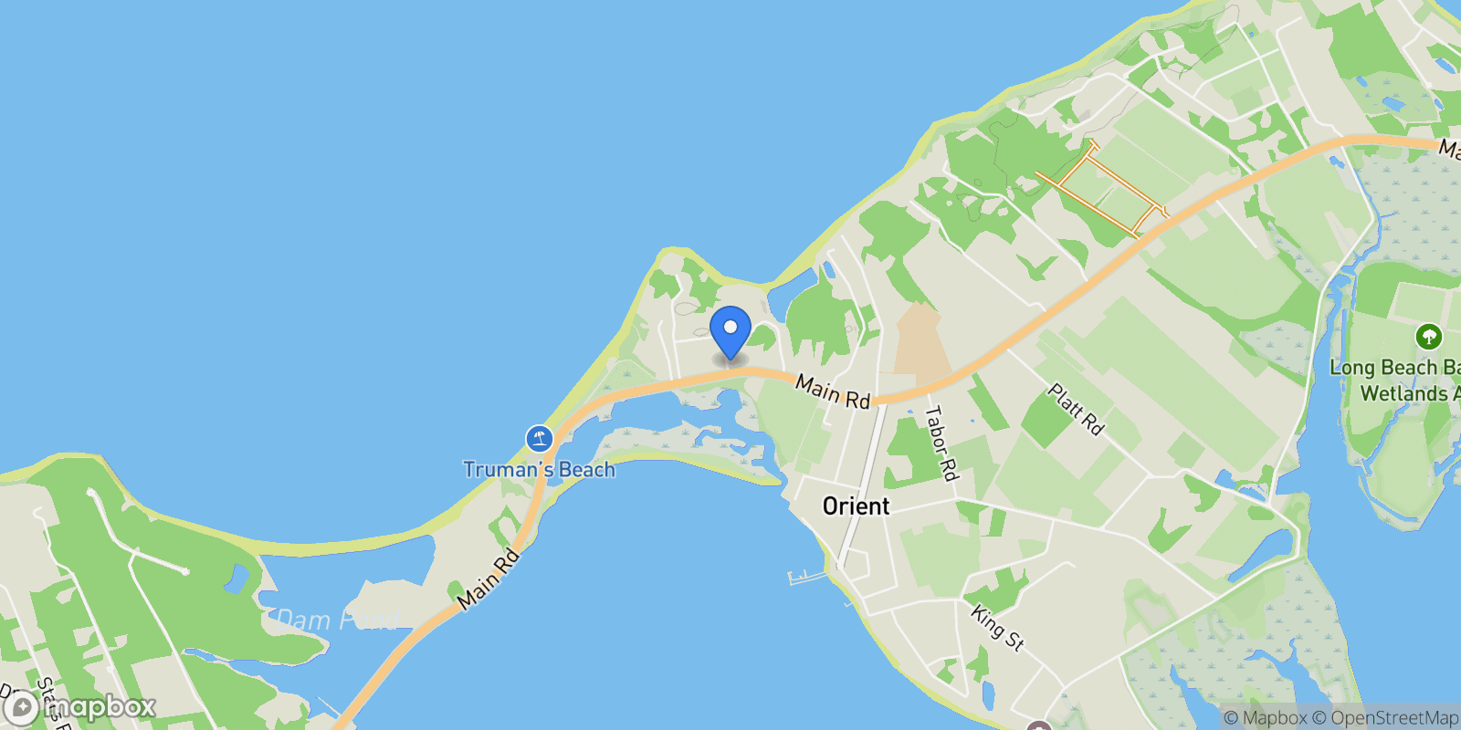 Map showing 20715 Main Road, Southold, NY, 11957, USA, Orient, New York, United States.