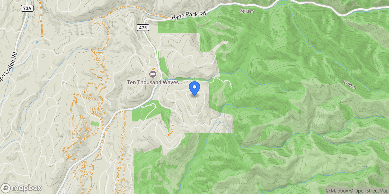 Map showing 2140 Paseo Ponderosa, Santa Fe, NM 87501, Santa Fe, New Mexico, United States.