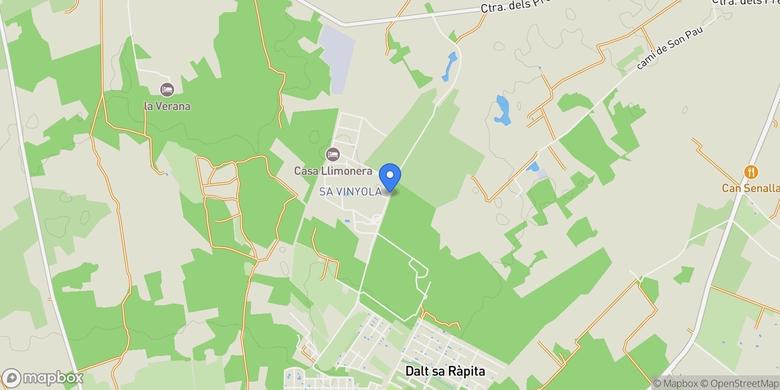 Map showing Campos, Mallorca, Campos, Campos, Balearic Islands, Spain.