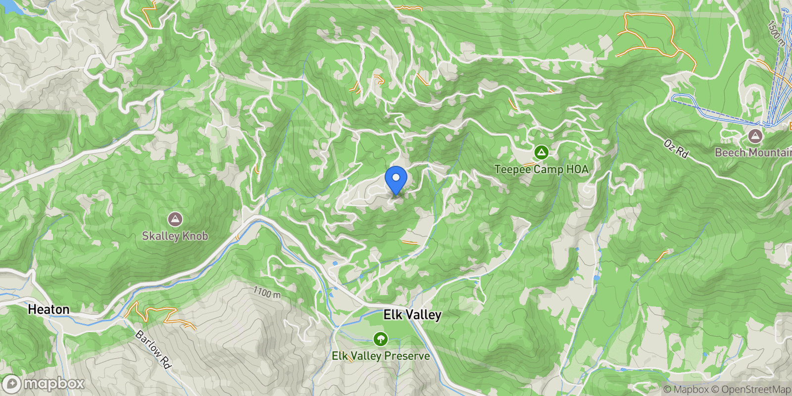 Map showing 95 Autumn Blaze Court, Banner Elk, NC 28604, Banner Elk, North Carolina, United States.
