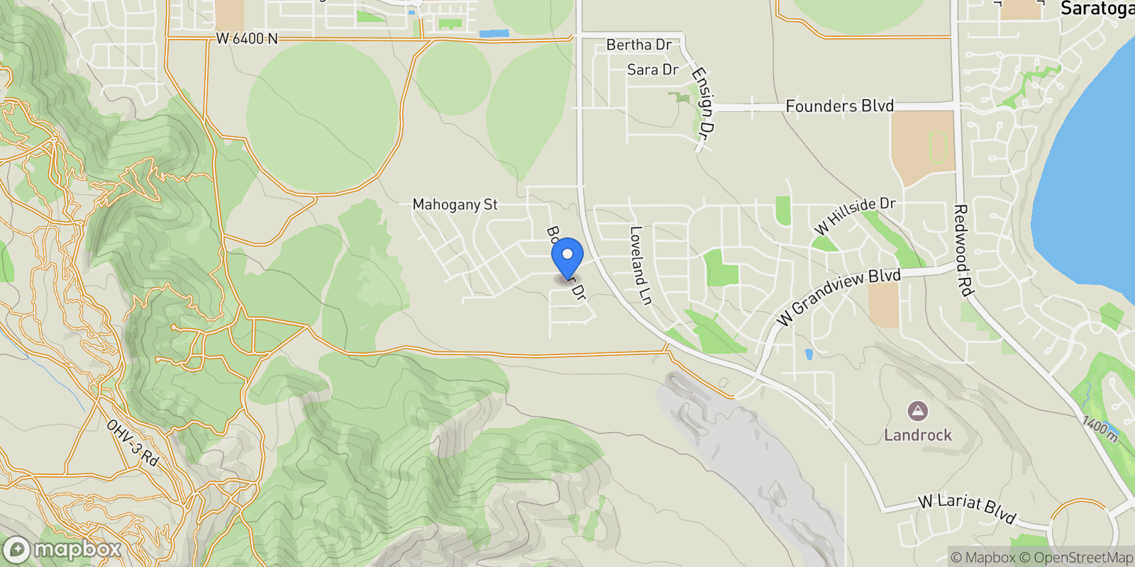 Map showing 1002 W NETLEAF ST 126, Saratoga Springs, Utah, United States.