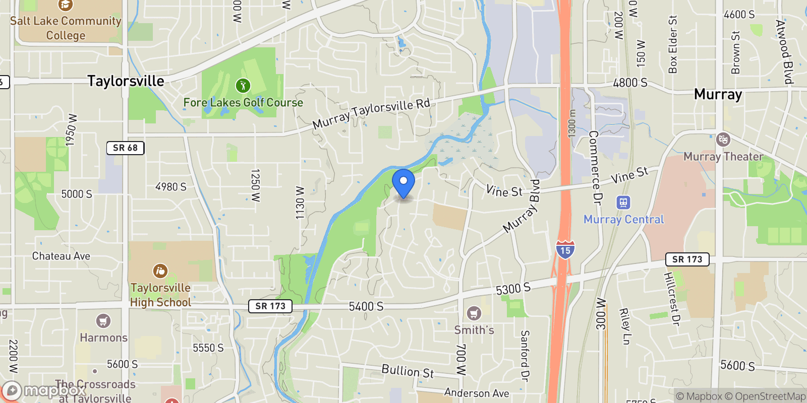 Map showing 863 W GERMANIA AVE, Murray, Utah, United States.