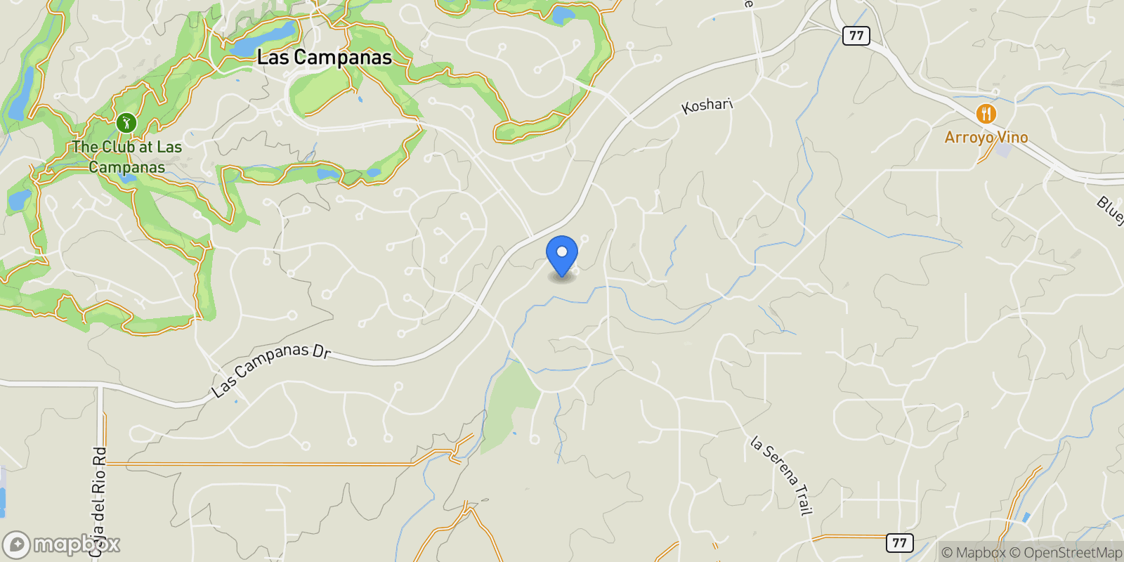 Map showing 7 Tierra Vistoso, Santa Fe, NM 87506, Santa Fe, New Mexico, United States.